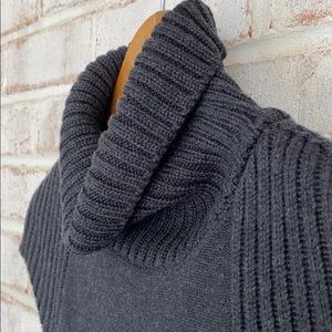 Calvin Klein Heathered charcoal sweater dress